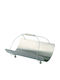 Zogometal Inox Basket Wood Storage 50x38x15cm Silver