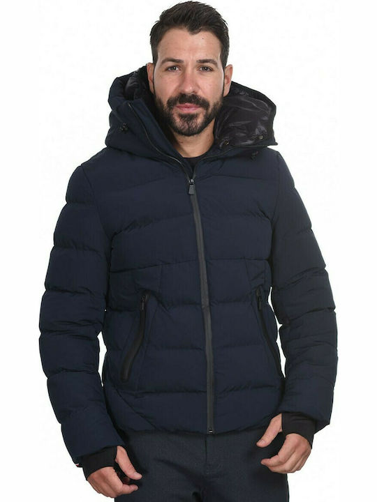 Splendid Geacă pentru bărbați de iarnă Puffer Navy