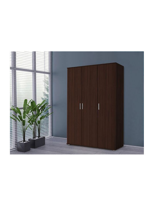 Wilson 3D Τρίφυλλη Ντουλάπα Wenge 90x45x180cm