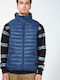 Basehit Men's Sleeveless Puffer Jacket Blue