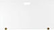 Zogometal Glass Fireplace Screen 90x50cm Oro Matt