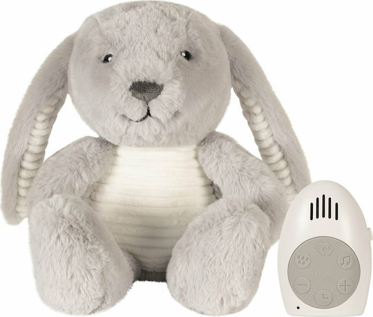 Flow Sleep Toy Milo the Bunny made of Fabric with White Noise and Music for 0++ Months