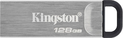 Kingston DataTraveler Kyson 128GB USB 3.2 Stick Silber