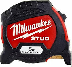Milwaukee STUD Magnetic Tape Measure with Auto-Rewind and Magnet 33mm x 5m