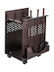 Viometal LTD Louisiana 540 Metallic Wood Transport Trolley 40x37x62cm Copper