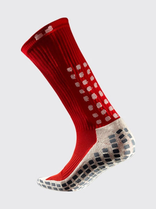 Trusox Thin Șosete de Fotbal Roșii 1 pereche Roșu