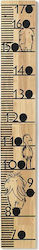 Kids Concept Wooden Kids Growth Height Chart Beige 170cm ΚC