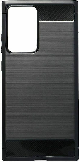 Forcell Carbon Back Cover Silicon Negru (Galaxy Note 20 Ultra)