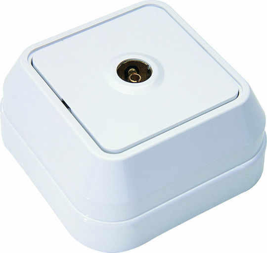 Makel TV-Buchse Terminal in Weiß Farbe 45127