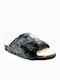 Plakton Anatomic Women's Slippers In Black Colour