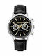 Trussardi T-Couple Men's Watch 43mm Chronograph Battery with Black Leather Strap