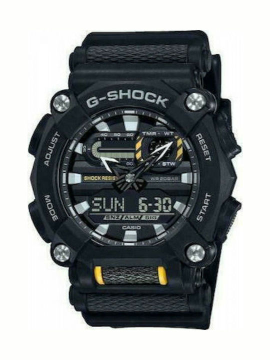 Casio G-shock Men's Watch 49.5mm Chronograph Battery with Black Rubber Strap