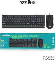 Weibo WB-535 Set tastatură și mouse UK