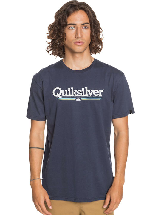 Quiksilver Tropical Lines T-shirt Bărbătesc cu Mânecă Scurtă Noaptea pariziană