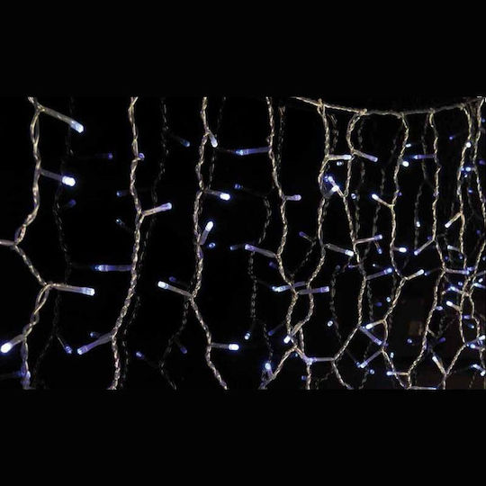 100 Светлини LED 1.8m. x 60бр Хладен бял тип Дъжд 1бр