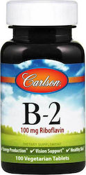 Carlson Labs Vitamin B-2 Витамин 100мг 100 Таблетки