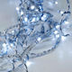 288 Λαμπάκια LED 6μ x 60εκ Ψυχρό Λευκό τύπου Βροχή με Διαφανές Καλώδιο Eurolamp