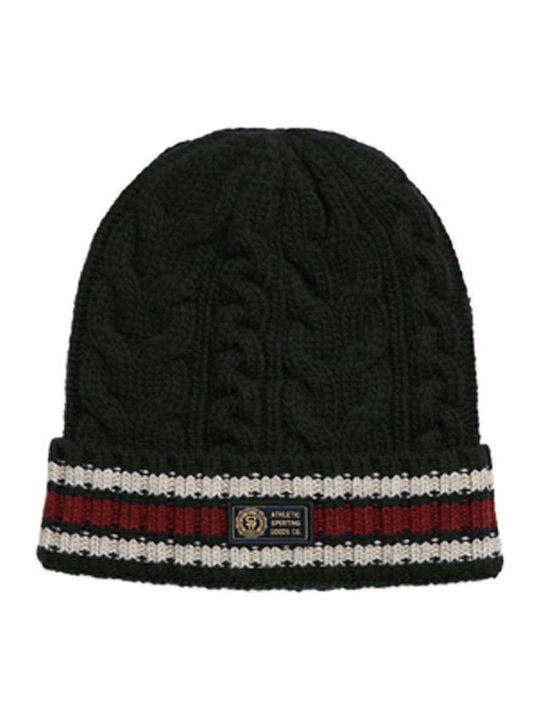 Superdry Boston Beanie Cap with Braid Green