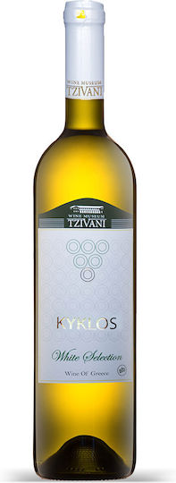 Tzivani Βιολογικό Κρασί Kyklos Λευκό Ξηρό 750ml