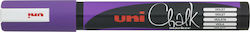 Uni-Ball Chalk Marker PWE-5M Marker Violet Vopsea specială pentru crafturi Creion lichid pentru Lemn și Sticlă 1.8-2.5mm