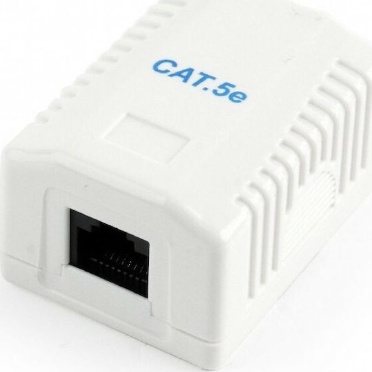 Cablexpert CAT5E UTP Single Port Surface Mount Box