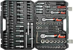 Yato YT-38931 Καστάνια με Καρυδάκια 1\2" & 1\4" & 3\8" 173τμχ Yato YT-38931 Καστάνια με Καρυδάκια 1\2" & 1\4" & 3\8" 173τμχ