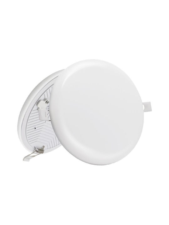 Spot Light Σποτ Οροφής Εξωτερικού Χώρου με Ενσωματωμένο LED σε Λευκό Χρώμα 6391