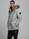 Jack & Jones Winter Jacke Parka Light Grey Melange