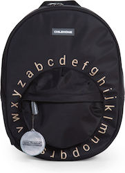 Childhome ABC Black Gold Σχολική Τσάντα Πλάτης Δημοτικού σε Μαύρο χρώμα Μ29 x Π12 x Υ38cm