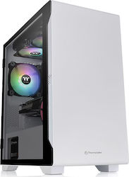 Thermaltake S100 TG Micro Tower Computer Case with Window Panel Snow Edition