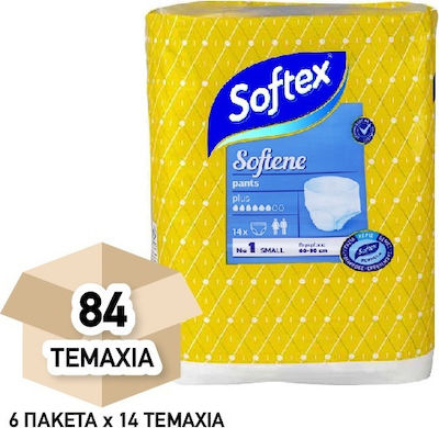 Softex Softene Plus Klein in Weiß Farbe 6x14 Stück