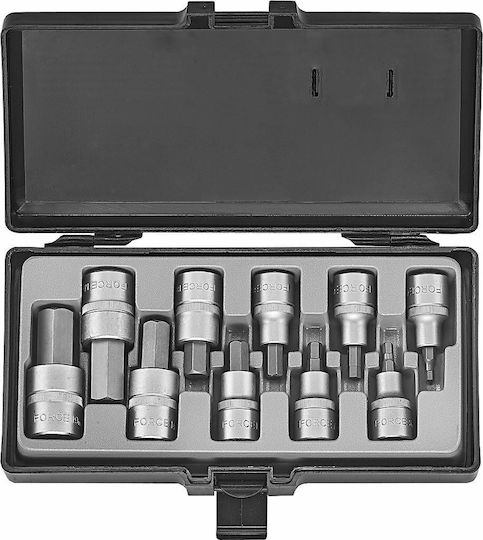 Force Битови ключове с Ален и Квадратно Гнездо 1/2'' Комплект 10бр