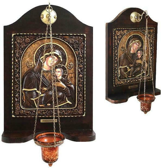 Marhome Εικόνα Παναγία Βρεφοκρατούσα Ξύλινη 32x47εκ.