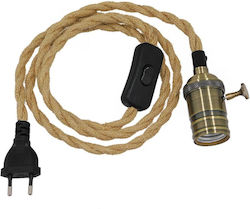 GloboStar Whip Ντουί Ρεύματος με Υποδοχή E27