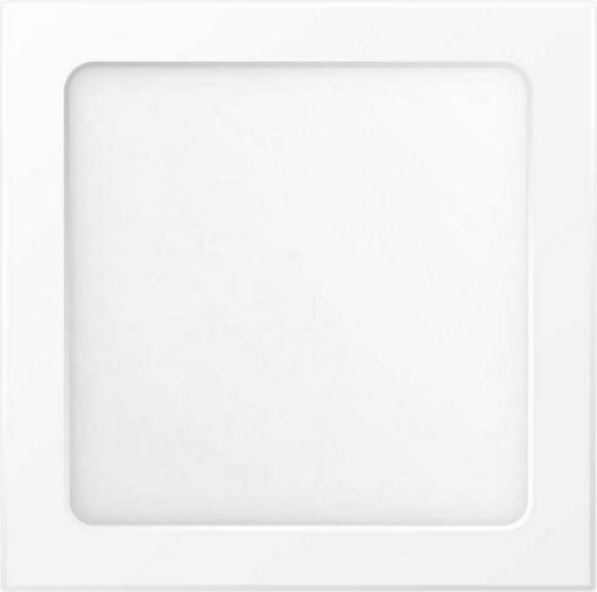Spot Light Τετράγωνο Χωνευτό LED Panel 18W με Θερμό Λευκό Φως 3000K 22.5x22.5εκ.