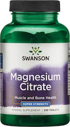 Swanson Magnesium Citrate 240 ταμπλέτες