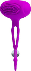 Pretty Love Bancroft Silicone Vibrating Nipple Clamps Σφιγκτήρες Θηλών σε Μωβ Χρώμα 3τμχ