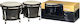 Stagg Latin Wood Bongos Black
