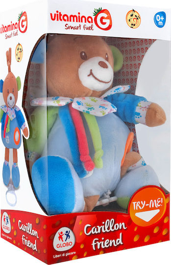 Globo Sleep Toy Vitamina G Plush Bear made of Fabric with Music for 0++ Months