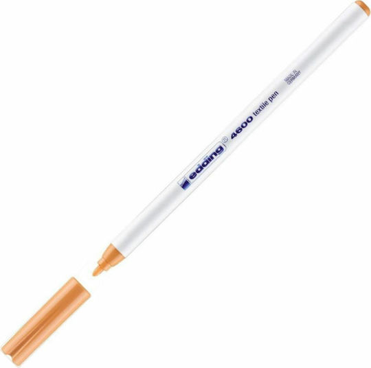 Edding Textile Pen 4600 Маркер Оранжев Неизбежен за Текстил Отворен кръгъл нос