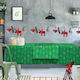 Das Home 0552 Ornament de Crăciun Față de masă Material textil Verde M140xL140cm 1buc