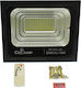 Waterproof Solar LED Floodlight 200W Natural White with Remote Control IP67