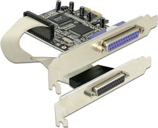 DeLock DeLock PCIe Karte mit 2 DB25 Parallel Anschlüssen
