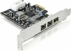 DeLock Card de control PCIe cu 3 porturi Firewire 400 / Firewire 800