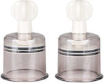 Easytoys Nipple & Clit Suckers Large Clear 2pcs