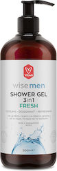 Wise Men Fresh Shower Gel for Men with Glycerin & Mint Scent 500ml