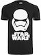 Merchcode Trooper T-shirt Star Wars Μαύρο Βαμβακερό
