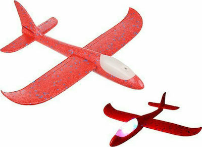Παιχνίδι Κατασκευών Αεροπλάνο από Φελιζόλ με Φως Led Κόκκινο για Παιδιά 3+ Ετών