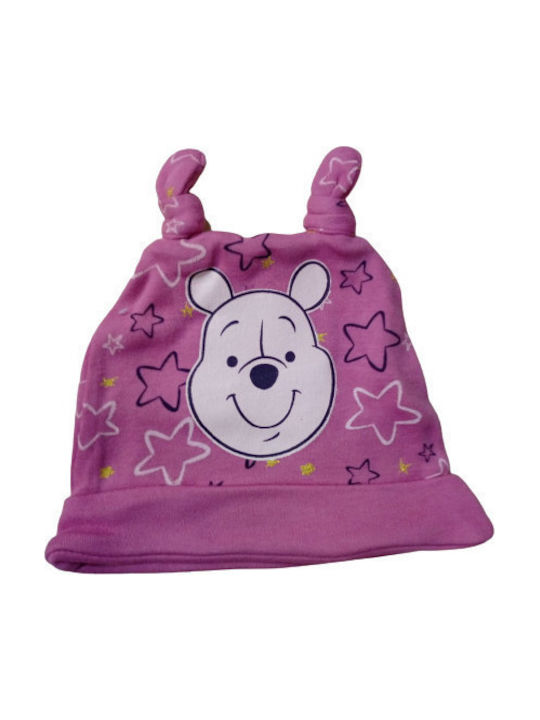 Stamion Winnie Stars Kids Beanie Fabric Fuchsia