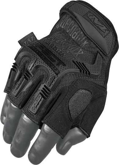 Mechanix Wear M-Pact Fingerless Military Gloves Black In Black Colour